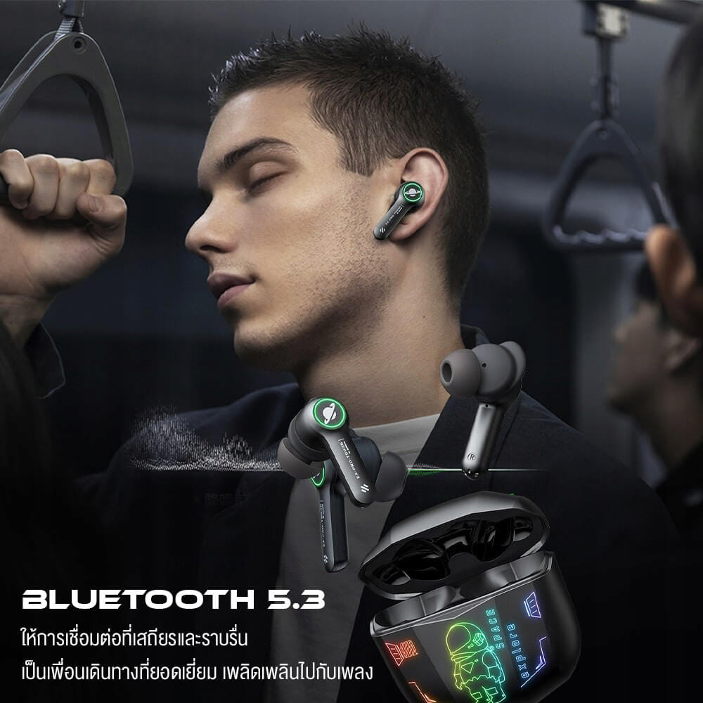 หูฟังเกมมิ่งไร้สาย ONIKUMA T36 มาพร้อมแสงไฟ RGB - อวกาศ_6